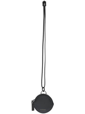 Canali neck-strap coin purse - Black