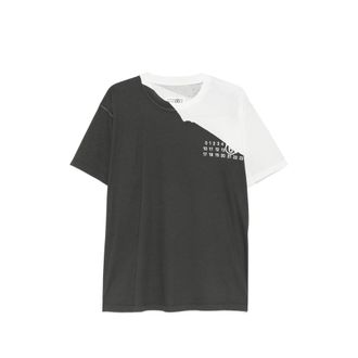 Maison Margiela Logo-print Panelled T-shirt
