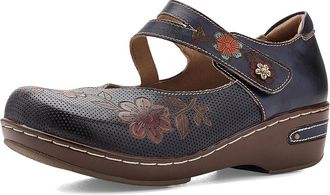 L'Artiste by Spring Step Mamataish Womens Dress Flat Shoes Navy : EU 42 (US Womens 10.5-11) M, Leather