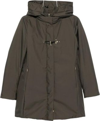 Fay Cappotto trapuntato con cappuccio - - Coats - Donna - Verde - S