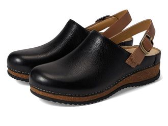 Dansko Merrin Womens Shoes Black Waxy Milled : EU 41 (US Womens 10.5-11) Regular, Leather