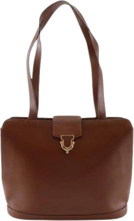 Celine Pre-owned Vintage leren schoudertas - Dames - Vintage Schoudertas - Bruin - ONE Size - Leer - Vintage