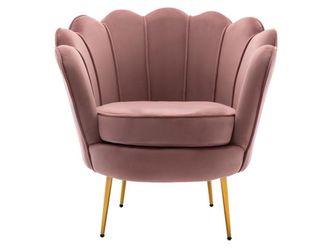 Pascal Morabito Sill&oacute;n cl&aacute;sico terciopelo rosa