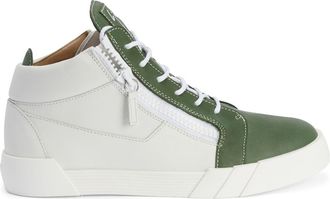 Giuseppe Zanotti high-top zip-up sneakers - men - Fabric/Leather/Rubber - 40 - White