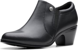 Clarks Womens Emily 2 Reyna Shoes, Color Black Leather, Size: 8.5 UK Wide