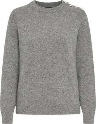 Zadig&Voltaire Trui met ronde hals - Dames - Ronde hals truien - Grijs - XS - Truien & Vesten