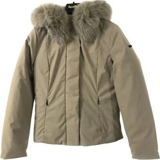 RefrigiWear Short Tech Fur Jacket - Dames - Winterjassen - Beige - XL - Polyester - Jassen