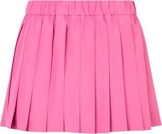 Red Valentino Geplooide Korte Rok - Dames - Korte rokken - Roze - 3XS - Polyester - Rokken