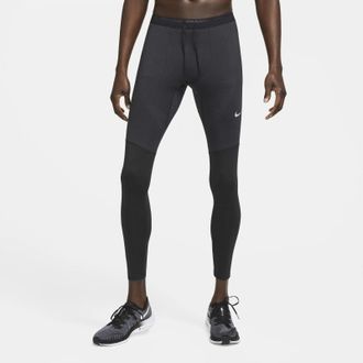 Nike Phenom Elite Tight Men Black Stretch Dri-FIT Skinny Leg Running KFC1065