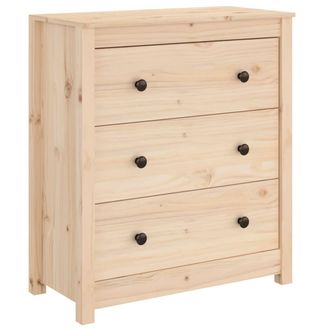 vidaXL Aparador De Madera Maciza De Pino 70x35x80 Cm Vidaxl