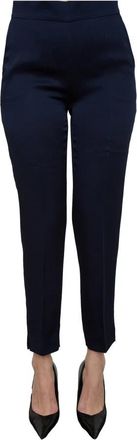 Max Mara Stijlvolle Broek voor Vrouwen - Dames - Slim Fit Broeken - Blauw - L - Broeken