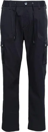 Herno mid-rise cargo trousers - men - Cotton/Polyester - S - Blue