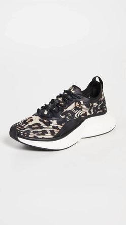 Athletic Propulsion Labs Womens Streamline Running Shoes In Leopard/black/white