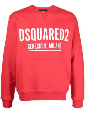 Dsquared2 logo-print cotton sweatshirt - men - Cotton - S