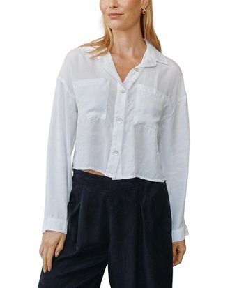 Bella Dahl Button Down Cropped Shirt