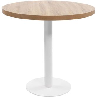vidaXL Tavolo da Bistrot Marrone Chiaro 80 cm in mdf - Vidaxl