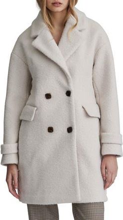 NVLT Mixed Media Coat in Cream at Nordstrom Rack, Size Small