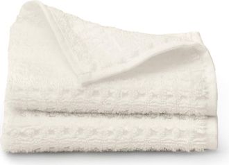 Boll & Branch Set of 2 Waffle Organic Cotton Washcloths in Cream at Nordstrom