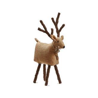 Tag Tweedie Burlap Brown Christmas Reindeer Tabletop Decor at Nordstrom