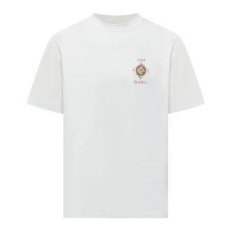 Casablanca T-Shirts, male, White, Size: XL Musique T-shirt