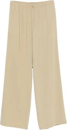 Ermanno Scervino Wijde broek - Dames - Wijde Broeken - Beige - 2XS - Broeken
