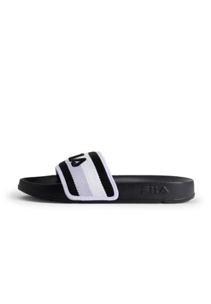 Fila Women Morro Bay Stripes Slipper Wmn Slide Sandal, Black Thistle, 5.5 UK