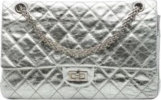 Chanel Pre-owned Reissue Schoudertas - Dames - Vintage Schoudertas - Grijs - ONE Size - Leer - Vintage