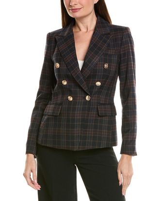 Tahari by ASL Plaid Blazer