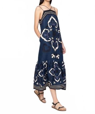 Sea New York Blaise Midi Dress In Navy