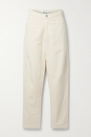 &ecirc;tre The Franco Cotton-twill Straight-leg Pants - Crema