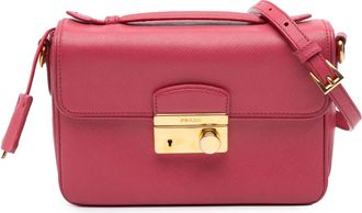 Prada Pre-owned Womens Crossbody Bag - Poppy Leather - One Size