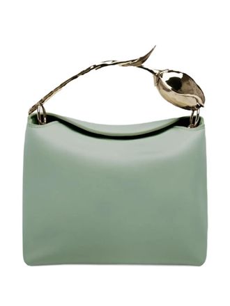 Erdem Bloom mini bag - women - Calf Leather/Kid Suede/Brass/Calf Leather - One Size - Green