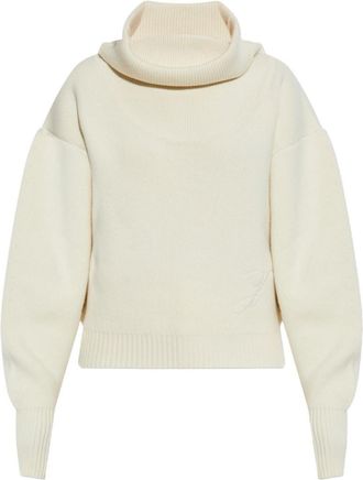 Jacquemus White High-neck Sweater