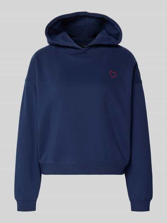 OPUS Hoodie mit Stitching Modell Galentine in Blau, Gr&ouml;&szlig;e 36
