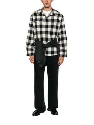 Ami BlackWhite Checked Shirt