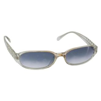 Chanel Pre-owned Accessories, female, White, Size: ONE SIZE Pre-owned Plastic Sunglasses