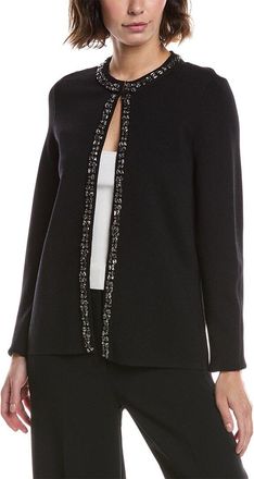 Anne Klein Rhinestone-Trim Cardigan