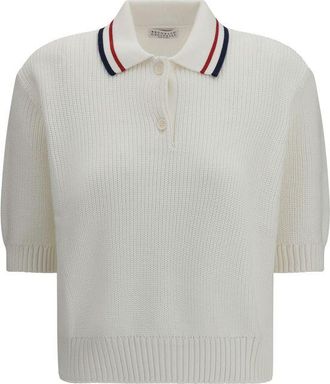 Brunello Cucinelli Beige Cotton Dress Womens Shirt