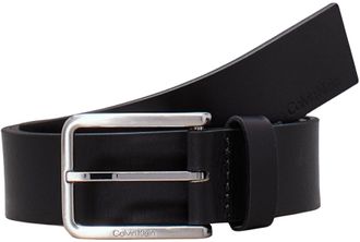 Calvin Klein Men Belt Warmth Oiled Grain 3.5 cm Leather, Black (Ck Black), 39,4 inches