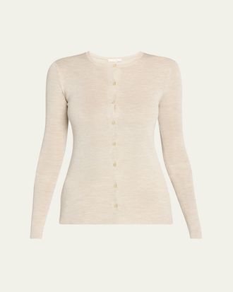 The Row Josette Silk Knit Cardigan
