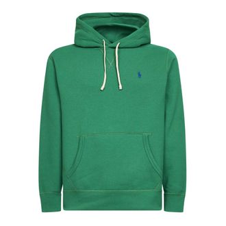 Polo Ralph Lauren Hoodies, male, Green, Size: 2XL Polo Ralph Lauren Sweaters