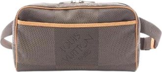 Louis Vuitton Pre-owned Acrobat Damier Geant Waist Bag - Heren - Vintage Heuptassen - Bruin - ONE Size - Leer - Vintage