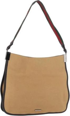 Gucci Pre-owned Vintage Shoulder Bag - Dames - Vintage Schoudertas - Beige - ONE Size - Vintage