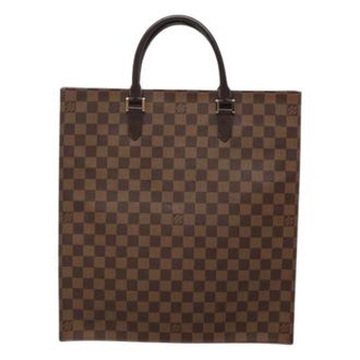 Louis Vuitton Pre-owned Tote Bags, female, Brown, Size: ONE SIZE Pre-owned Canvas Tote Bag