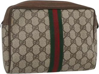 Gucci Pre-owned Clutches, female, Beige, Size: ONE SIZE Pre-owned Clutch