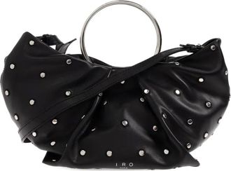 Iro Sun ring-handle studded tote bag - Black