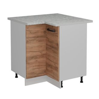 Vicco Armario De Esquina R-line, Roble Dorado, 75.6 Cm Et M&aacute;rmol