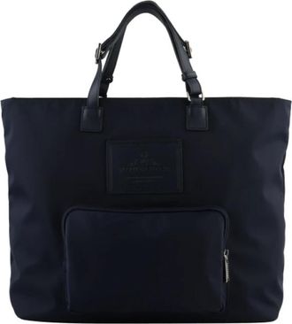Pourchet Cabas Escale - Dames - Shoppers - Blauw - ONE Size - Leer - Tassen