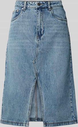 Gestuz Knielanger Jeansrock im 5-Pocket-Design Modell layza in Jeansblau, Größe 34