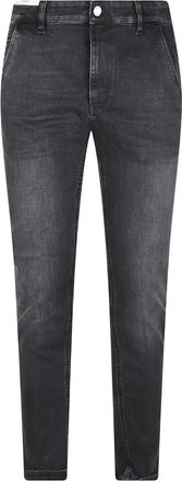 Pantaloni Torino Indie Jeans - Heren - Slim Fit Jeans - Zwart - W34 - Katoen - Jeans